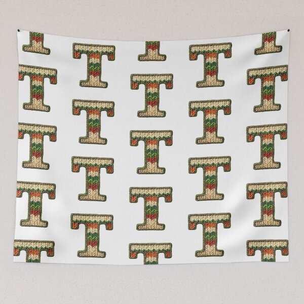 Item preview, T monogram waffle stitch designed and sold by Monascreativeempire.