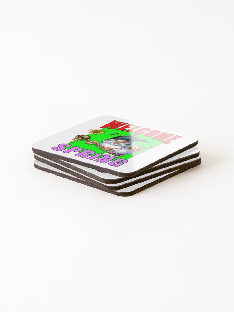 Thumbnail 4 of 5, Coasters (Set of 4), Welcome Spring designed and sold by DocSmith.