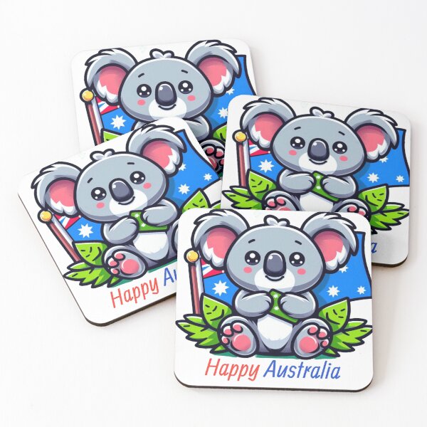 Item preview, Koalas bring happiness on Australia Day designed and sold by MigWhimsy.