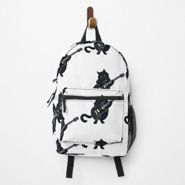 Item preview, Black Cat Play a Guitar MusiQ Lover designed and sold by Luckyart5.