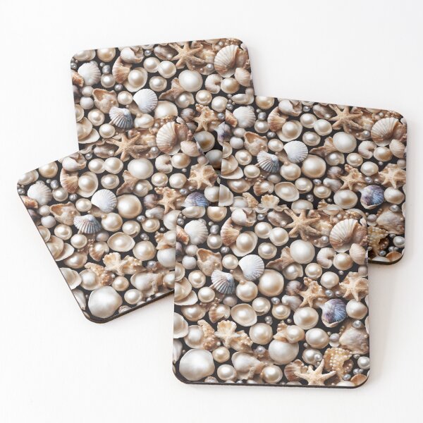Item preview, Pearl-studded Seashell Patterns 3 designed and sold by Tom-Johnson.