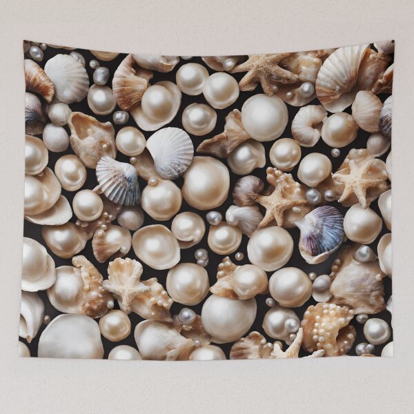 Item preview, Pearl-studded Seashell Patterns 3 designed and sold by Tom-Johnson.