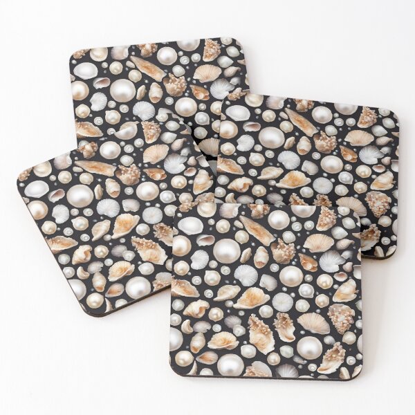 Item preview, Pearl-studded Seashell Patterns 4 designed and sold by Tom-Johnson.