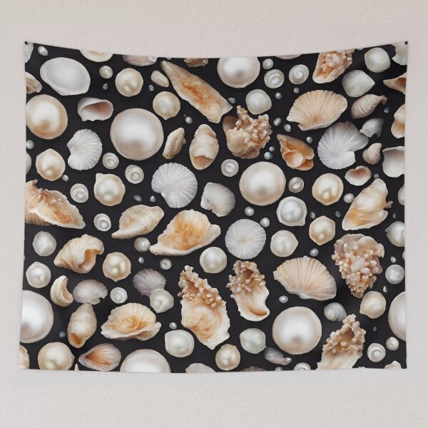 Item preview, Pearl-studded Seashell Patterns 4 designed and sold by Tom-Johnson.