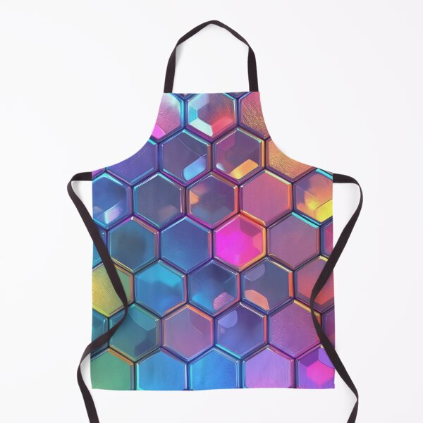 Item preview, Crystal Bohemian Honeycomb Cubes - Rainbow Hexagon Pattern designed and sold by GrinGalore.