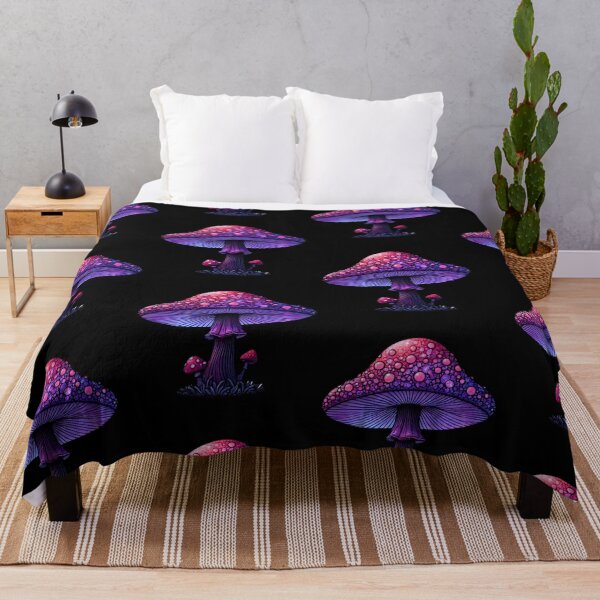 Item preview, Magical hallucinogenic mushroom in shades of purple and pink. designed and sold by Vetagio.