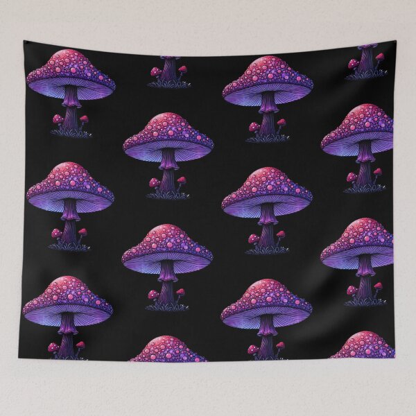 Item preview, Magical hallucinogenic mushroom in shades of purple and pink. designed and sold by Vetagio.