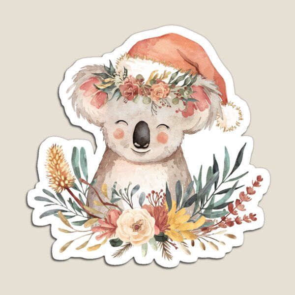 Item preview, Bohemian Koala Christmas Australian Animal Card designed and sold by Wennebabs.