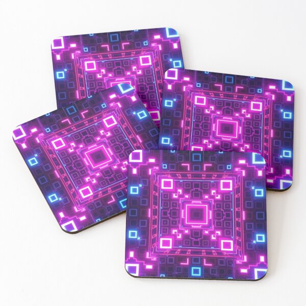 Item preview, Cyber Neon Grid Abstract designed and sold by DigitalTease.