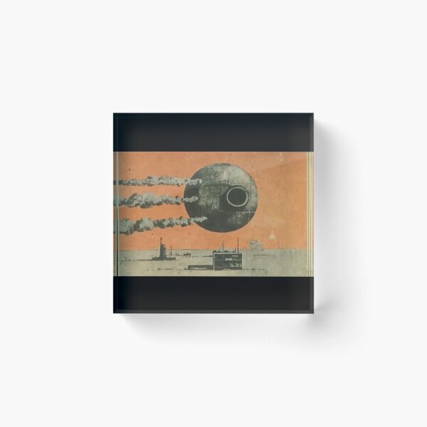 Item preview, Industrial Horizon Under A Looming Orb designed and sold by landletsy.
