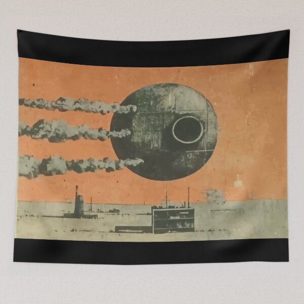 Item preview, Industrial Horizon Under A Looming Orb designed and sold by landletsy.
