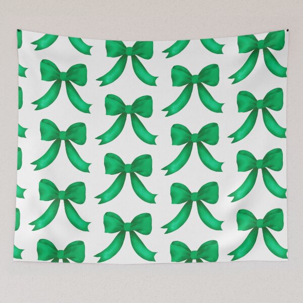 Item preview, Green watercolor bow designed and sold by Coastal Garden Design Studio.
