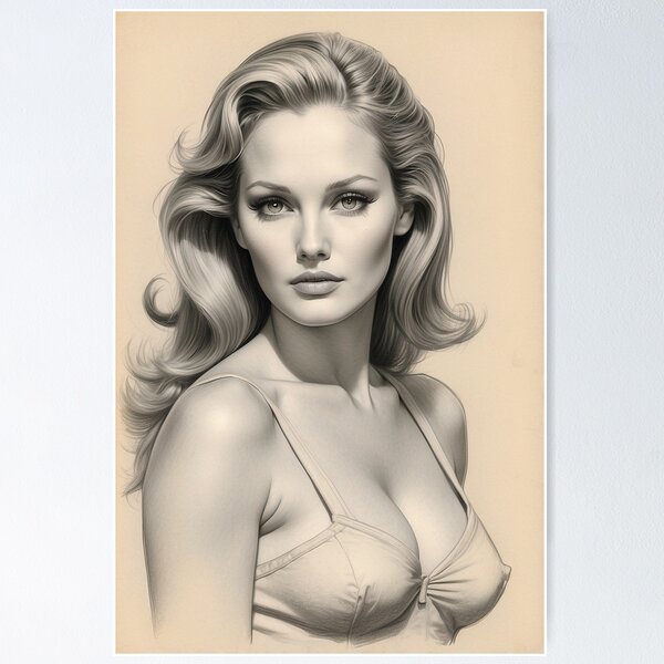 Artikel-Vorschau von Skizze von Ursula Andress 5, designt und verkauft von Don-Marti.
