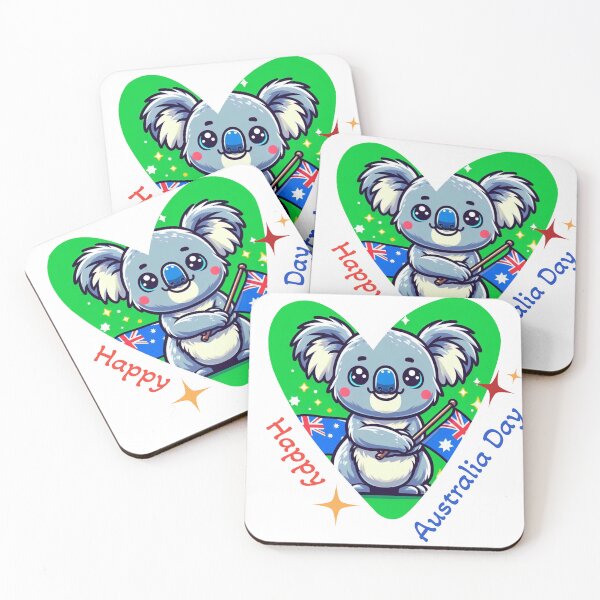 Item preview, Koala in heart Happy Australia Day designed and sold by MigWhimsy.