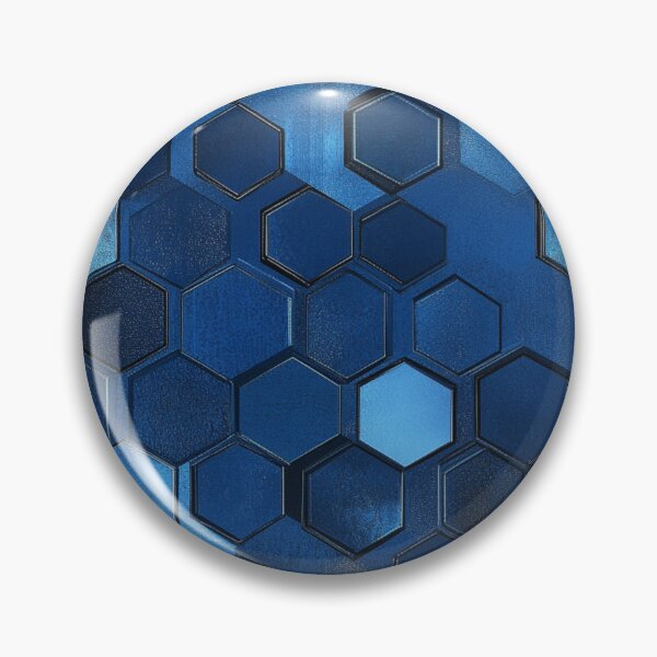 Item preview, Matte Deep Blue Hexagon Honeycomb Pattern designed and sold by GrinGalore.
