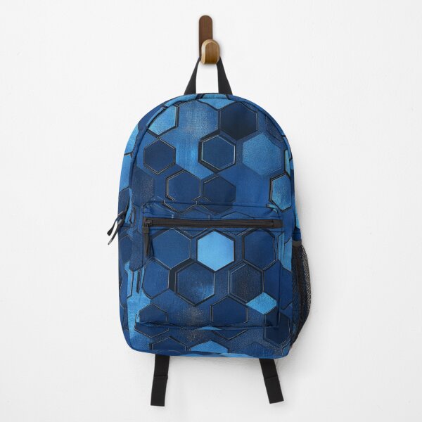 Item preview, Matte Deep Blue Hexagon Honeycomb Pattern designed and sold by GrinGalore.