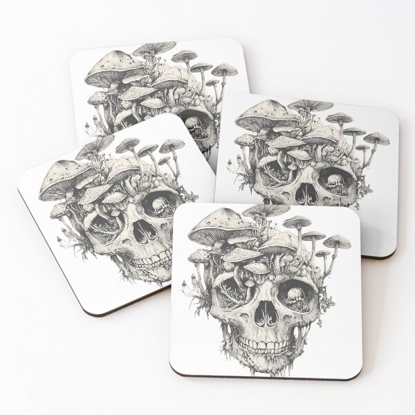 Item preview, Mushroom Skull Collecting vintage designed and sold by HIDEOUTTOKYO.