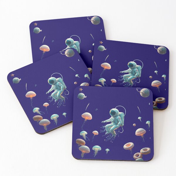 Item preview, Intergalactic Odyssey Space Astronaut Jellyfish Adventure Cyberpunk Futuristic World designed and sold by Kia Blaze.