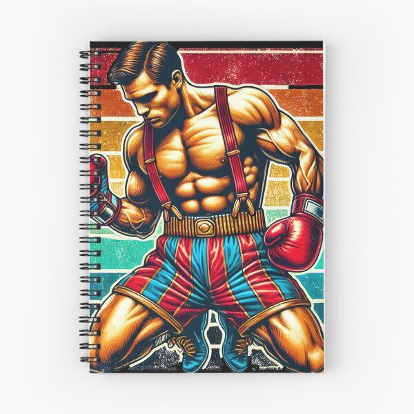 Item preview, Bold Boxing Pose Retro Style designed and sold by BRUSH & BYTE.