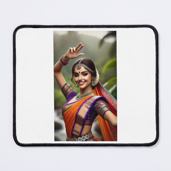 Item preview, Indian dancer performing a traditional dance outdoors. designed and sold by Chase12921.
