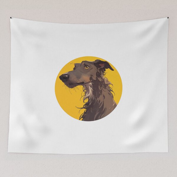 Artikelvorschau, Süßer schottischer Deerhound // Deerhound-Hund // Scottish Deerhound-Welpe entworfen und verkauft von SMARTKIT DESIGNAGENCY.