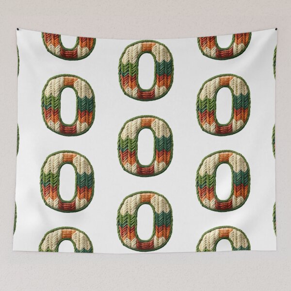 Item preview, O monogram waffle stitch designed and sold by Monascreativeempire.
