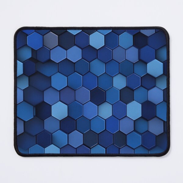 Item preview, Navy Blue Hexagon Honeycomb Pattern designed and sold by GrinGalore.