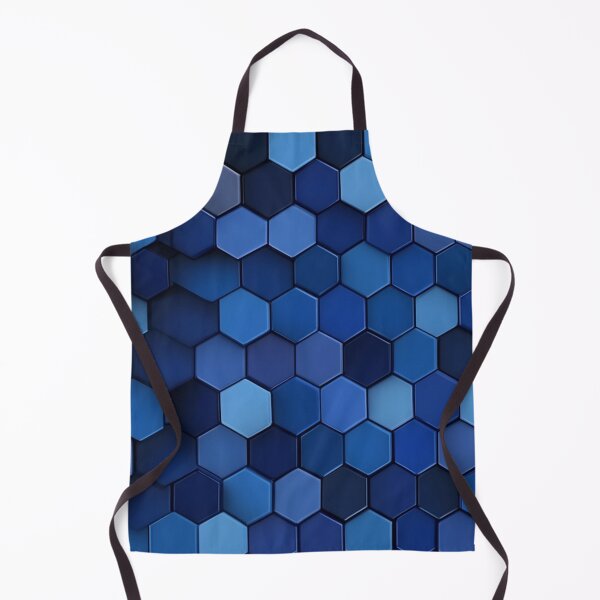 Item preview, Navy Blue Hexagon Honeycomb Pattern designed and sold by GrinGalore.