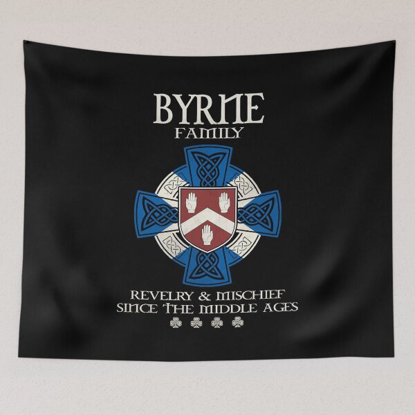 Item preview, Byrne Family badge Scotland surname celtic cross Scottish family crest vintage designed and sold by 9X FR.