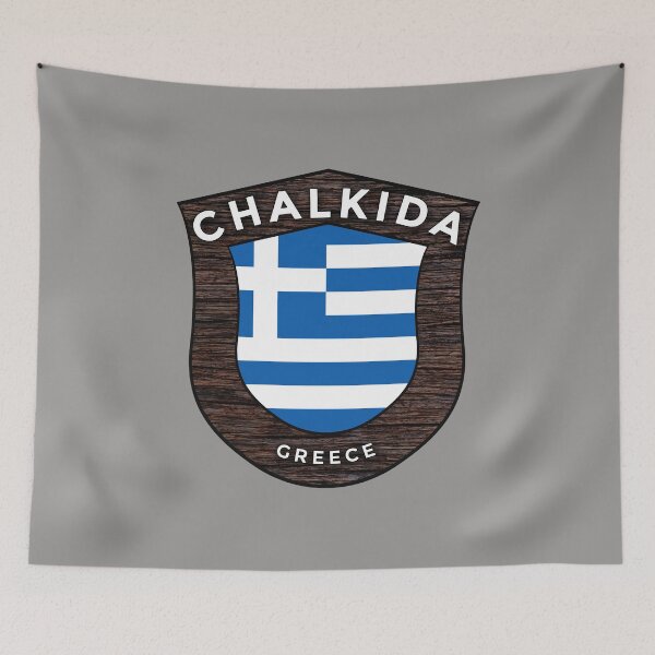 Item preview, Chalkida Greece Emblem Flag designed and sold by World Designs.