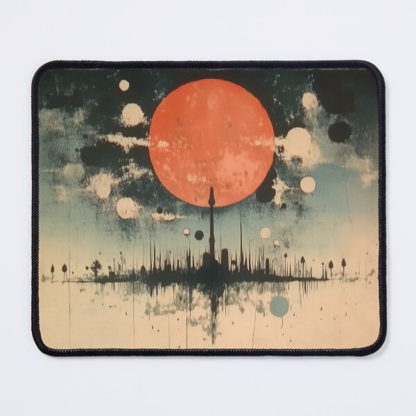 Item preview, Red Sun Over A Dreamlike Skyline designed and sold by landletsy.