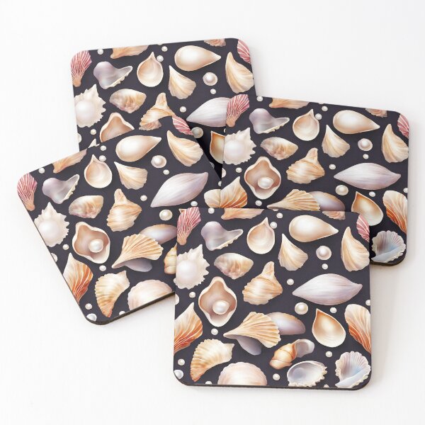 Item preview, Pearl-studded Seashell Patterns 6 designed and sold by Tom-Johnson.