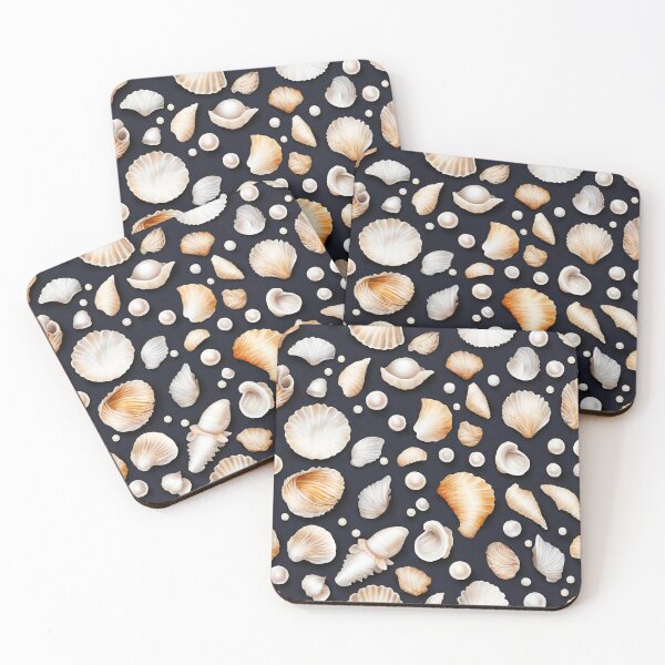 Item preview, Pearl-studded Seashell Patterns 8 designed and sold by Tom-Johnson.