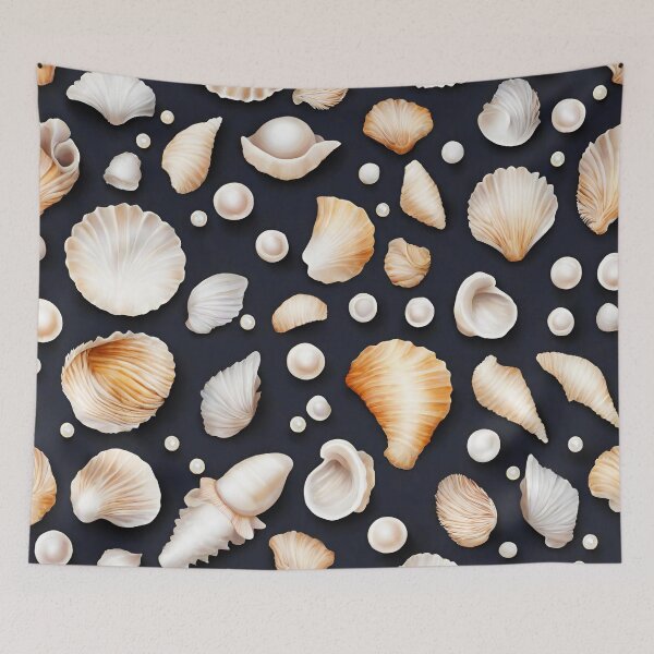 Item preview, Pearl-studded Seashell Patterns 8 designed and sold by Tom-Johnson.