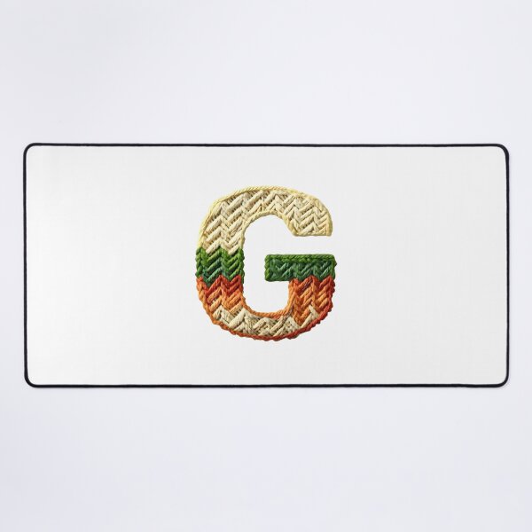Item preview, G monogram waffle stitch designed and sold by Monascreativeempire.