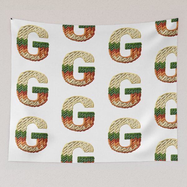 Item preview, G monogram waffle stitch designed and sold by Monascreativeempire.