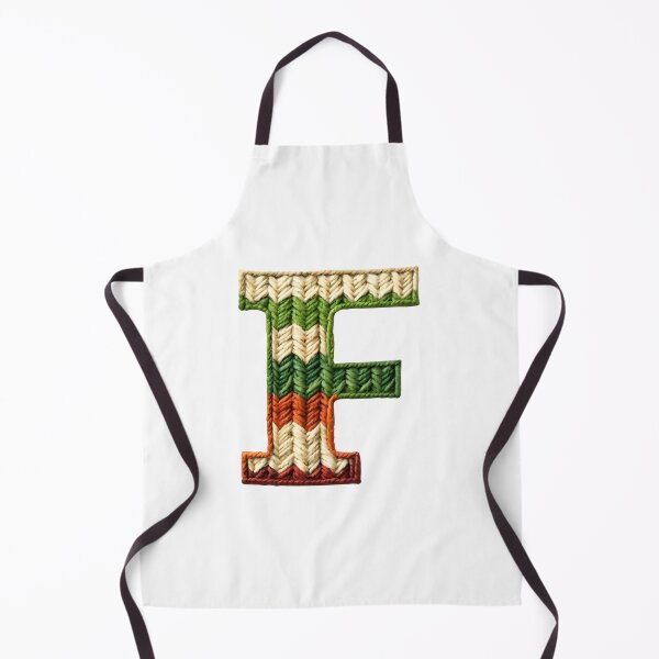 Item preview, F monogram waffle stitch designed and sold by Monascreativeempire.