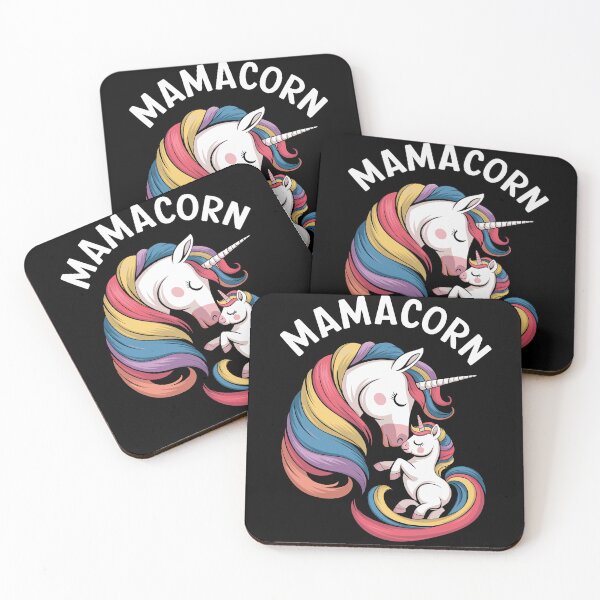 Item preview, Colorful Magical Unicorn Mother and Baby designed and sold by InsanseCreation.