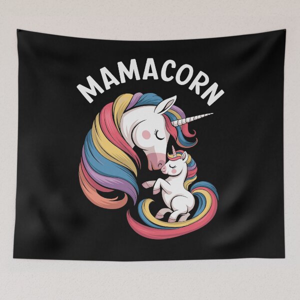 Item preview, Colorful Magical Unicorn Mother and Baby designed and sold by InsanseCreation.