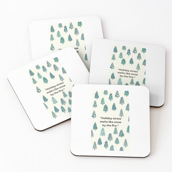 Item preview, "Holiday stress melts like snow by the fire." designed and sold by CUTESTUFFnow.