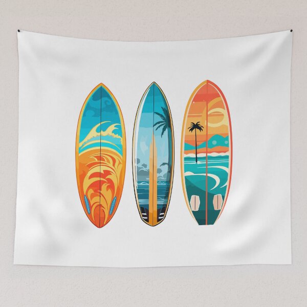 Item preview, Surfboard Watercolor Painting Holiday Beautiful designed and sold by TheDiveShirt.