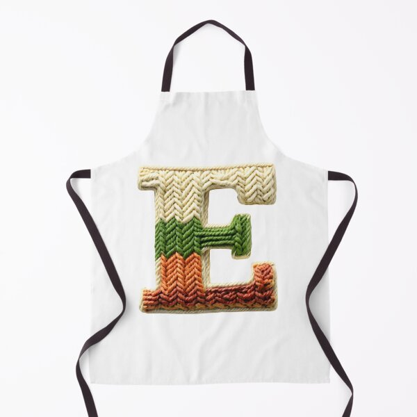 Item preview, E monogram waffle stitch designed and sold by Monascreativeempire.