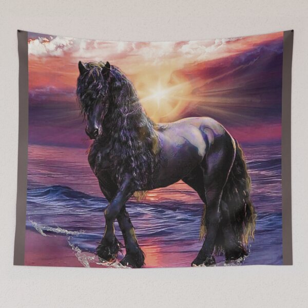 Item preview, Ebony Glow (Stallion) designed and sold by Tripp Art Studio.