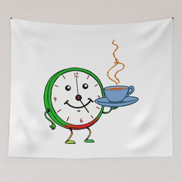Item preview, TeaTime Clock designed and sold by 2Blue-Dots.