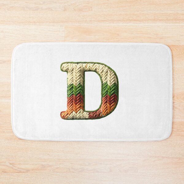 Item preview, D monogram waffle stitch designed and sold by Monascreativeempire.