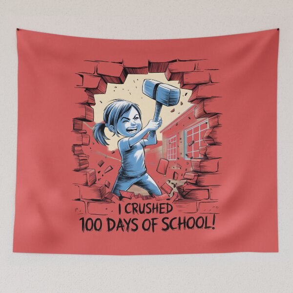 Item preview,  Girl Power Unleashed: 100 Days Crushed designed and sold by TeeGrit.