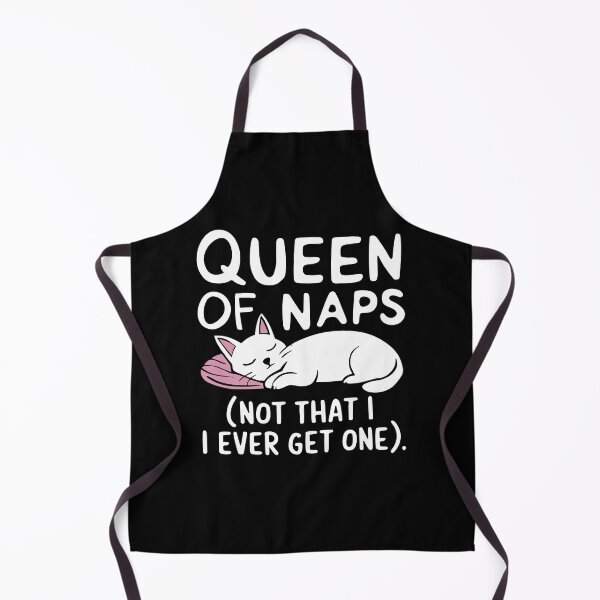 Item preview, Humorous Sleeping Cat Quote Queen of Naps designed and sold by InsanseCreation.