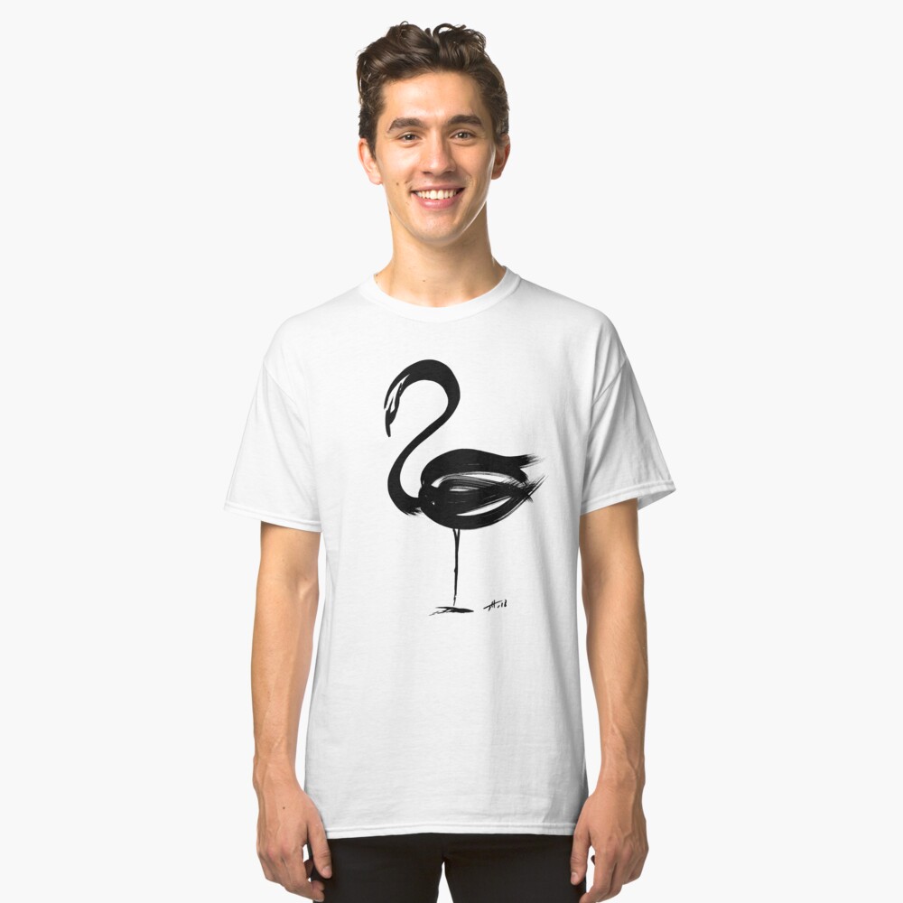 Flamingo - fusion of pen strokes Classic T-Shirt