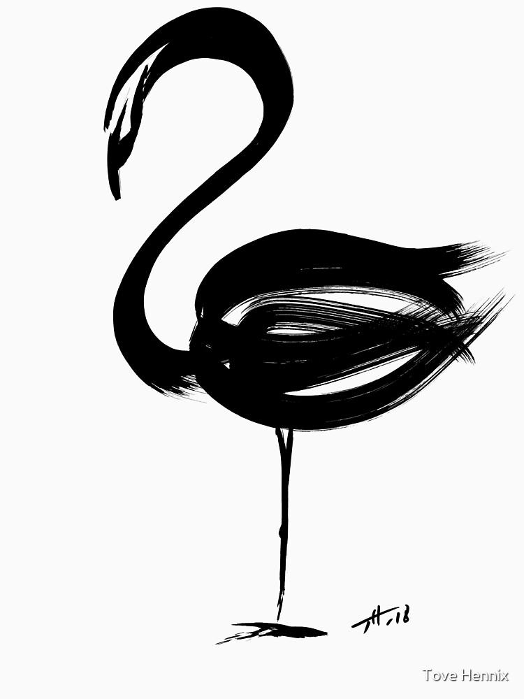 Flamingo - fusion of pen strokes by ToveHennix