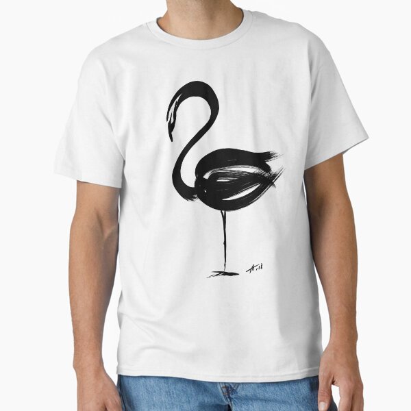 Flamingo - fusion of pen strokes Classic T-Shirt